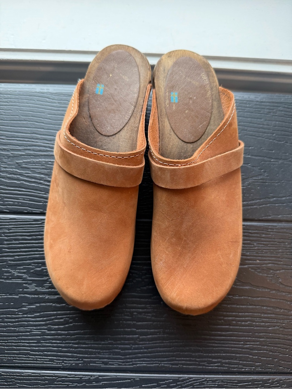 Women’s Brown Slip-On Suede Clogs